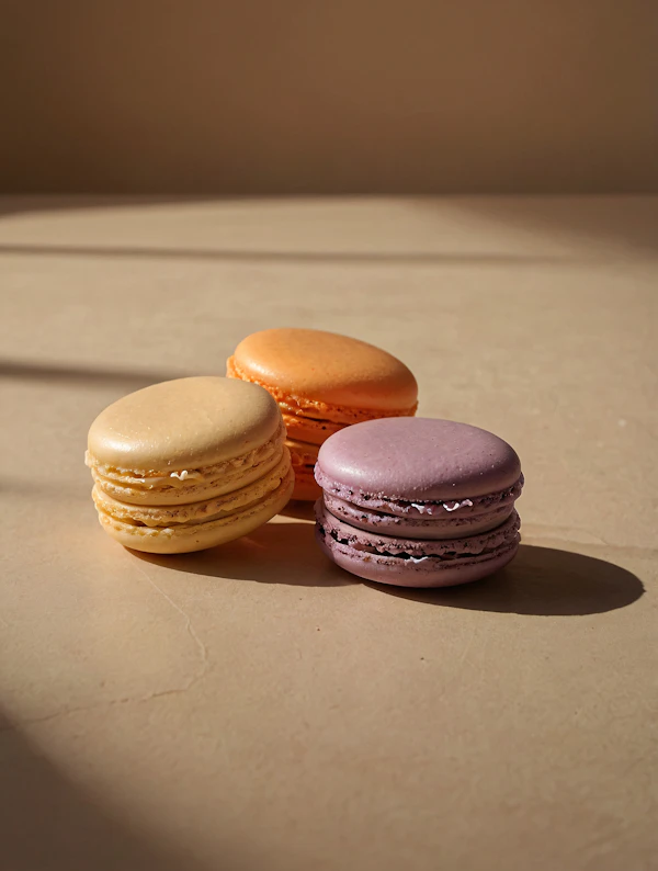 Colorful Macarons Display