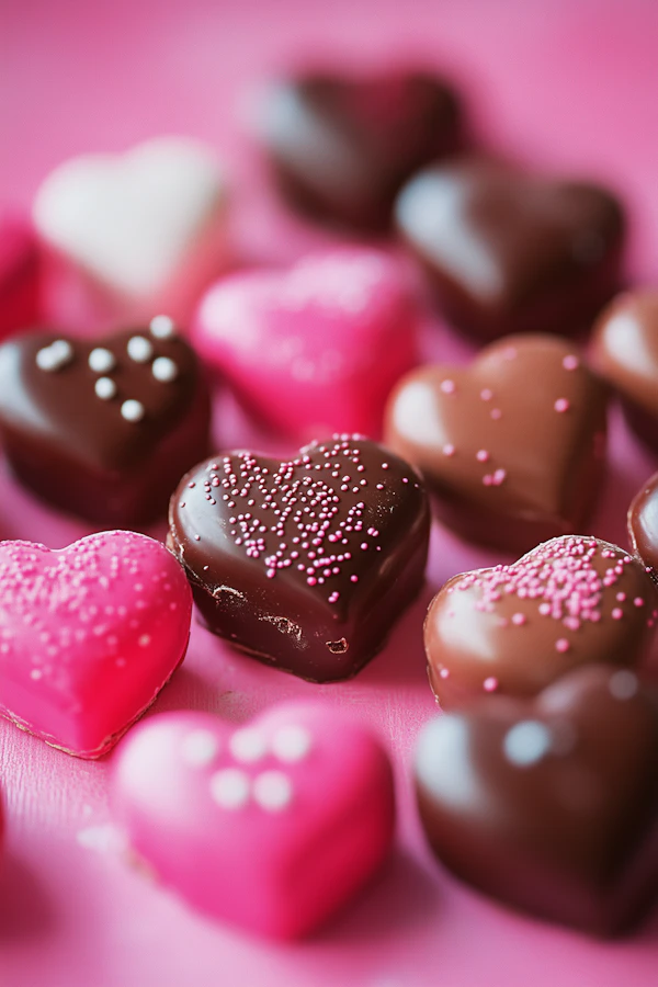 Heart-Shaped Chocolates and Candies