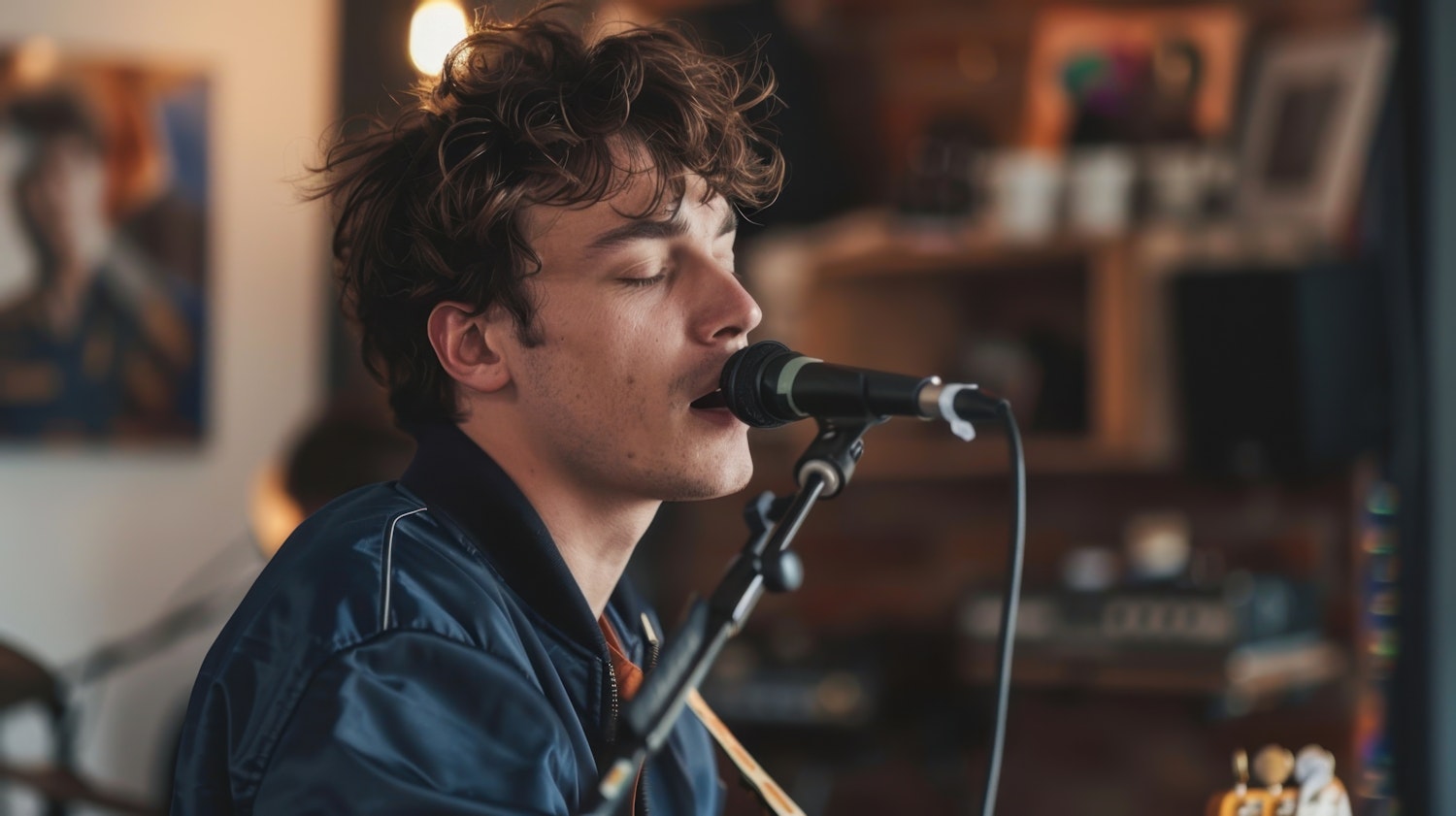 Young Man Singing