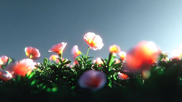 Blooming Pink Flowers