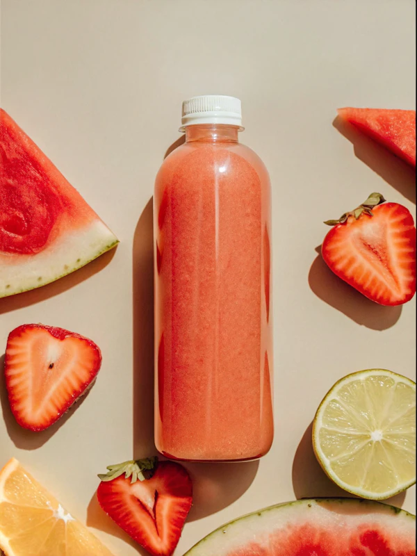 Smoothie and Fresh Fruits
