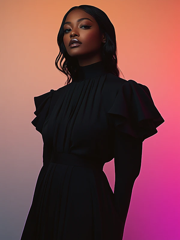 Elegant Black Woman Portrait