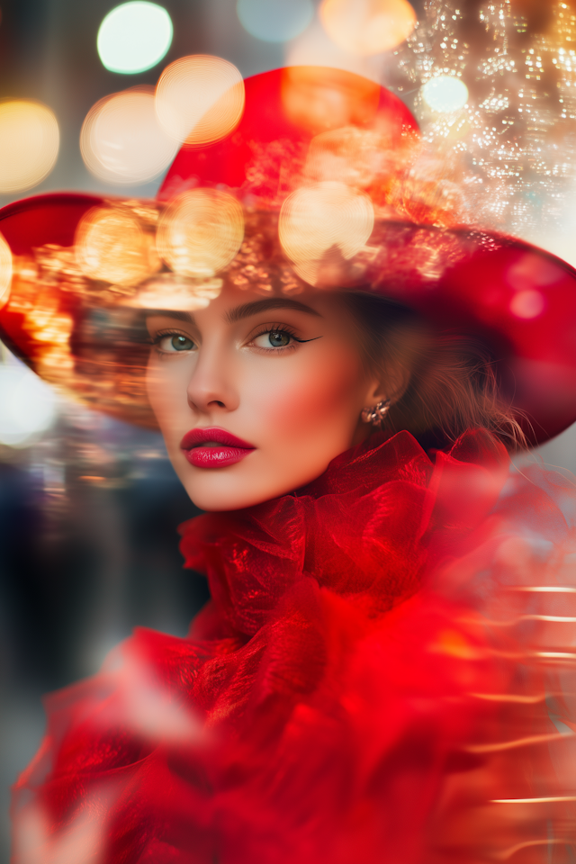 Portrait of a Woman in Red