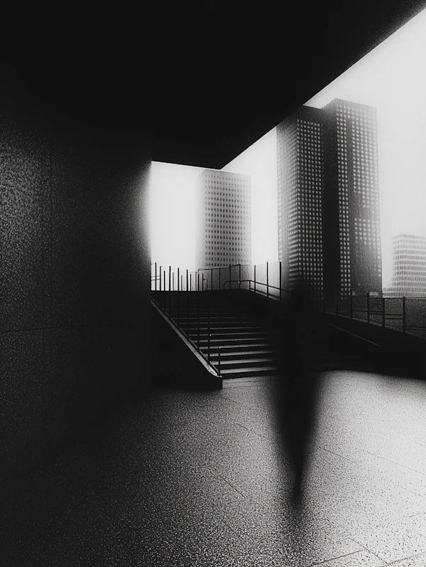 Monochromatic Urban Scene