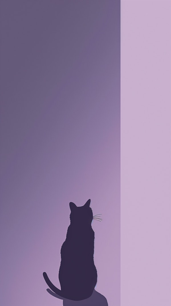 Serene Cat Silhouette