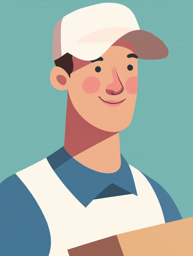 Friendly Young Man Illustration