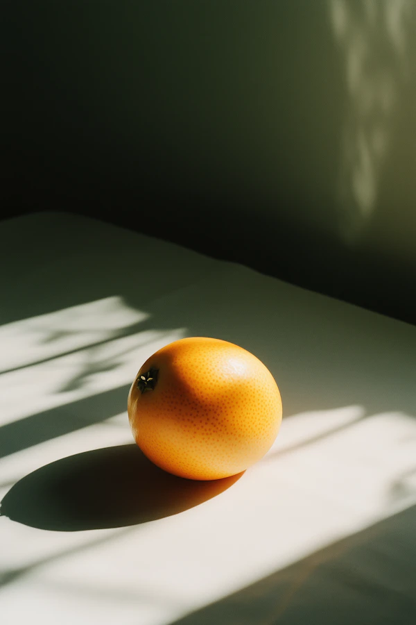 Orange on Reflective Surface