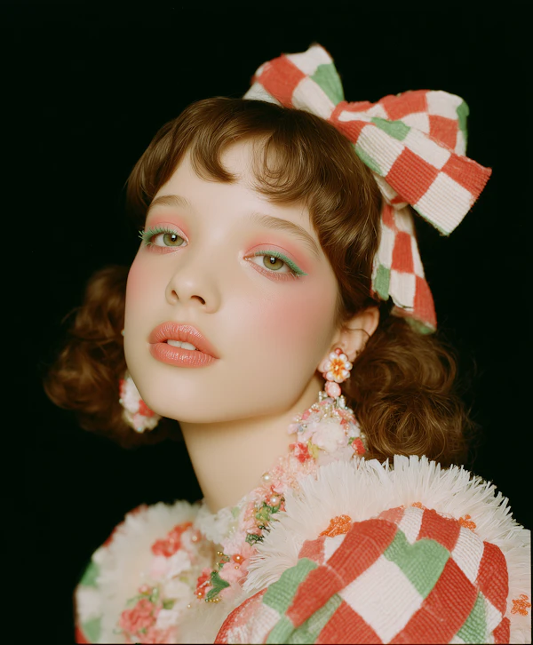Vibrant Floral Portrait