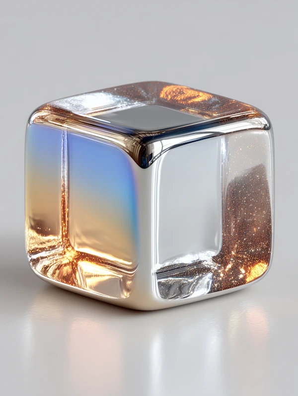 Gradient Glass Cube