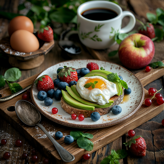 Healthy Breakfast Setup