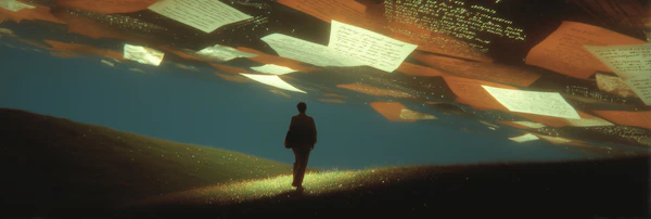 Floating Papers Dreamscape