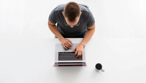 Man Working at Desk