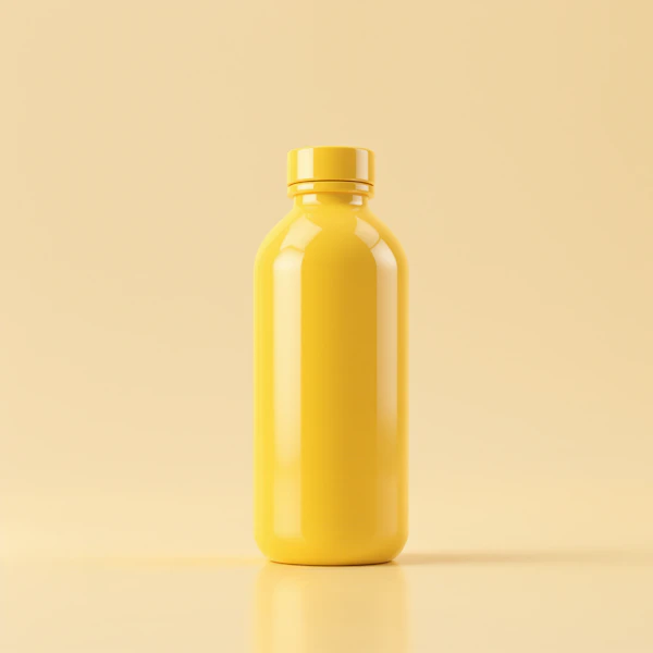 Yellow Bottle Display
