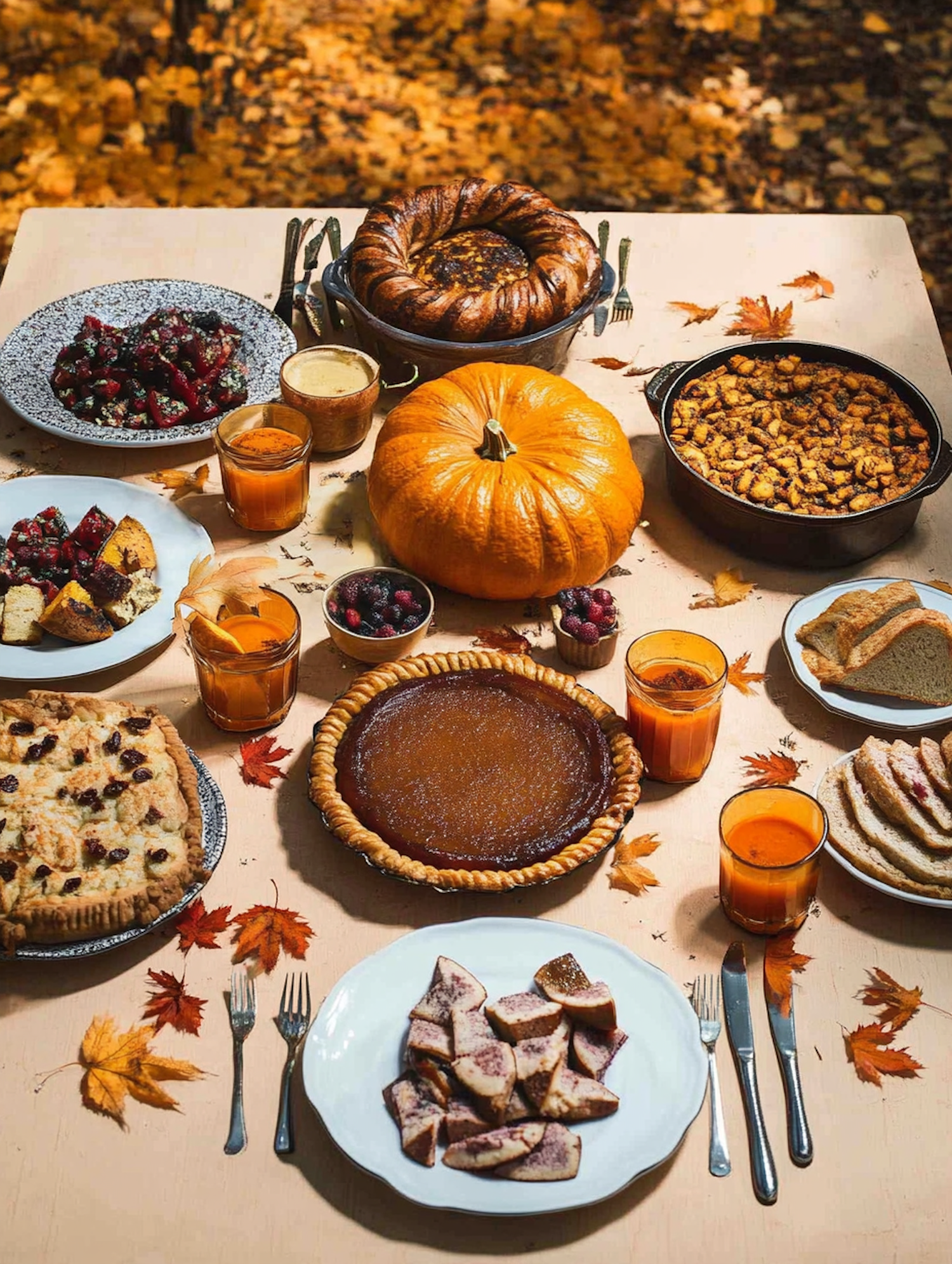 Autumn-Themed Table Setting