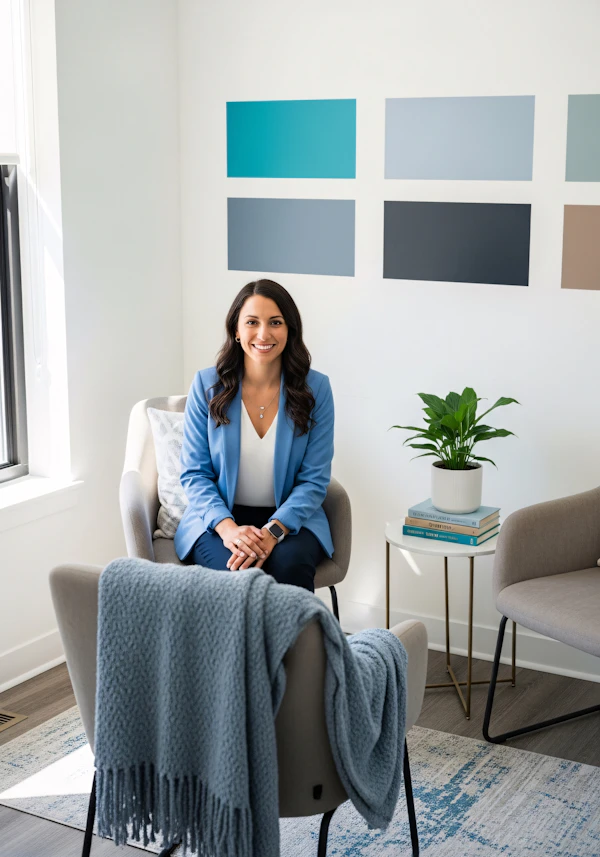 Woman in Modern Room
