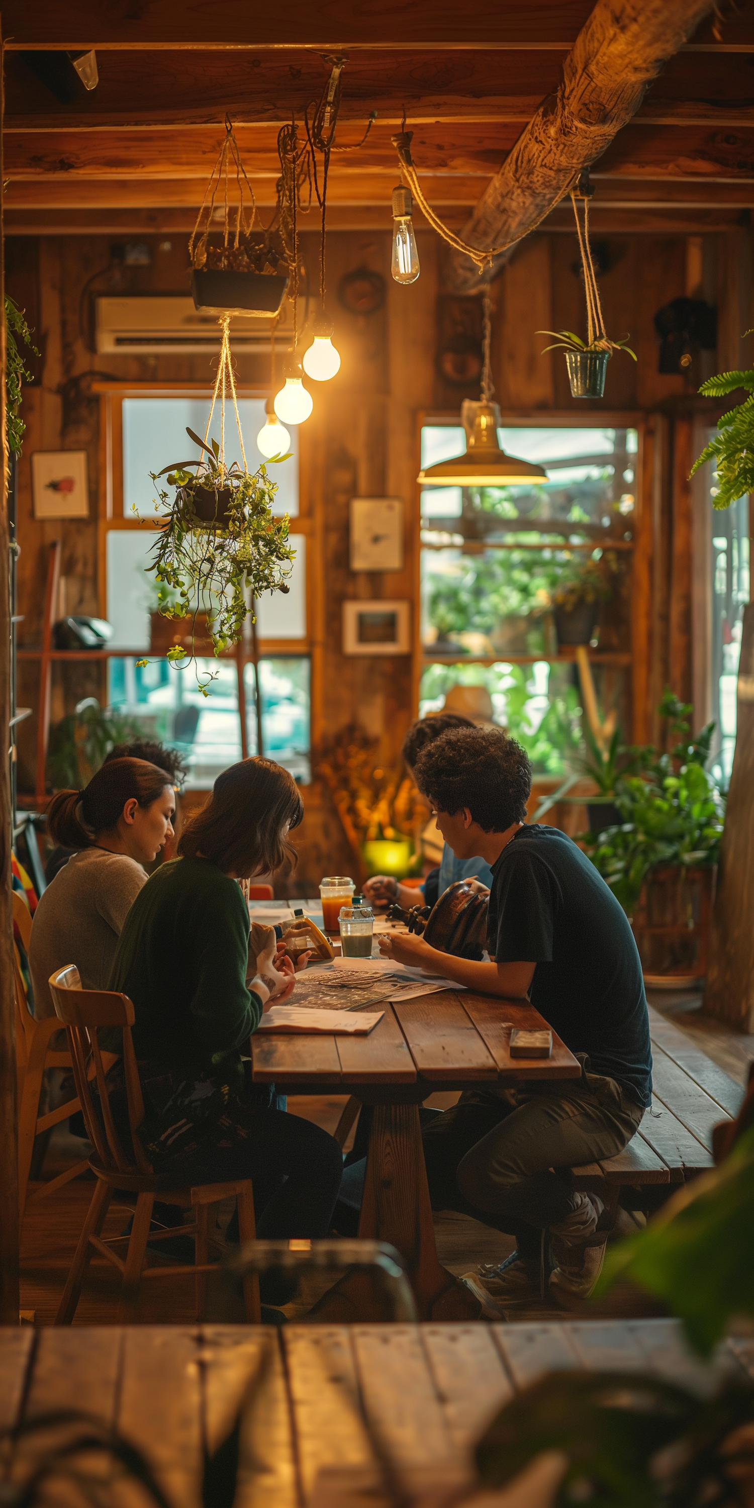 Cozy Cafe Gathering