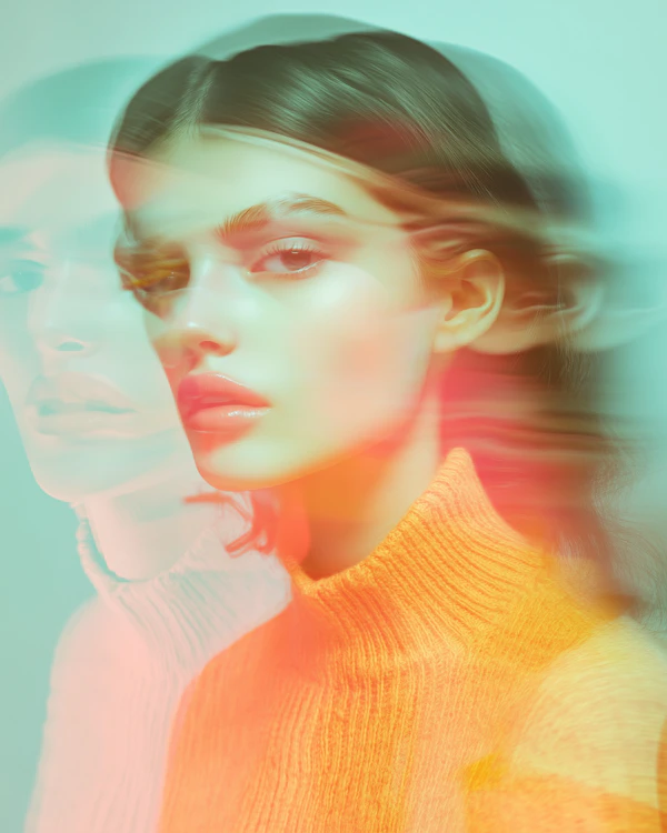 Ethereal Double Exposure Portrait