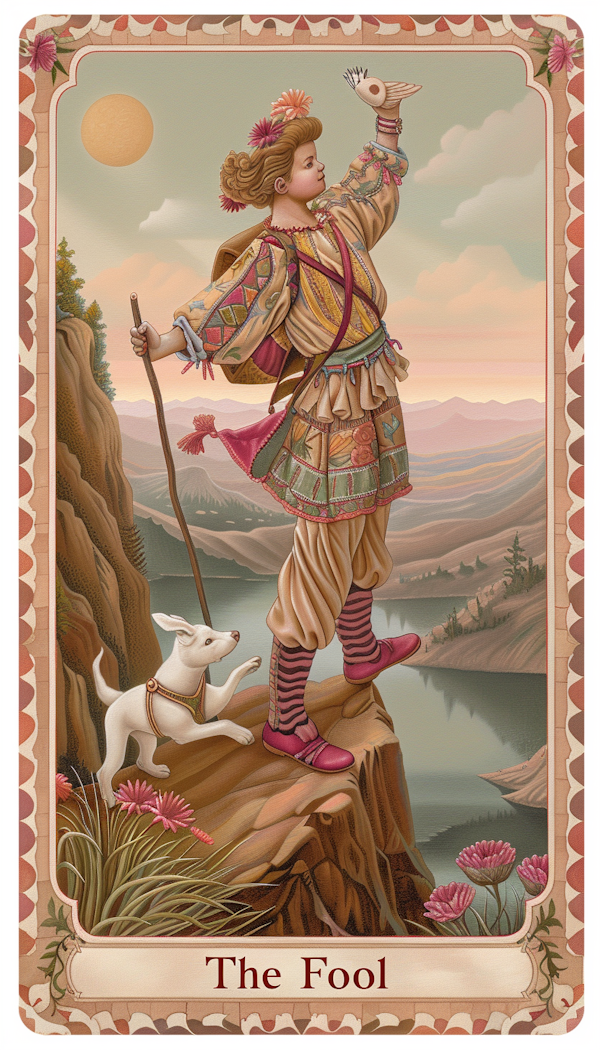 The Fool Tarot Card Illustration