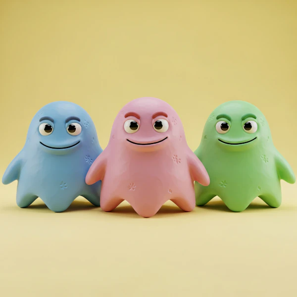Colorful Cartoon Characters