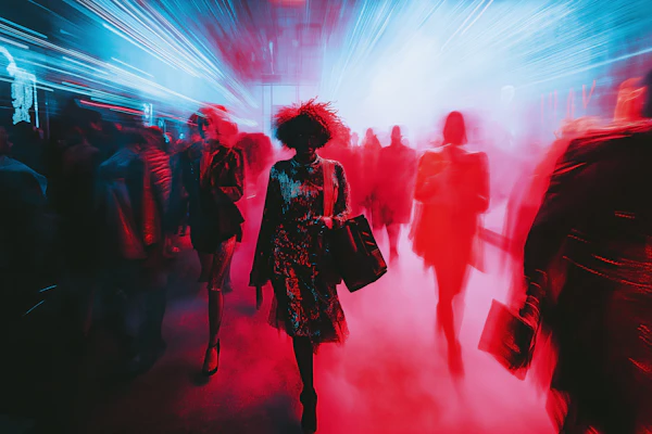 Futuristic Neon Walk