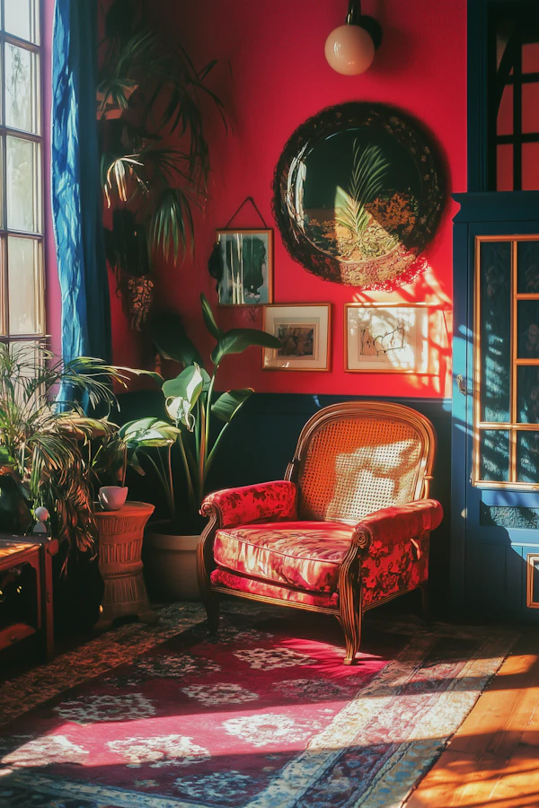 Cozy Interior with Vibrant Colors