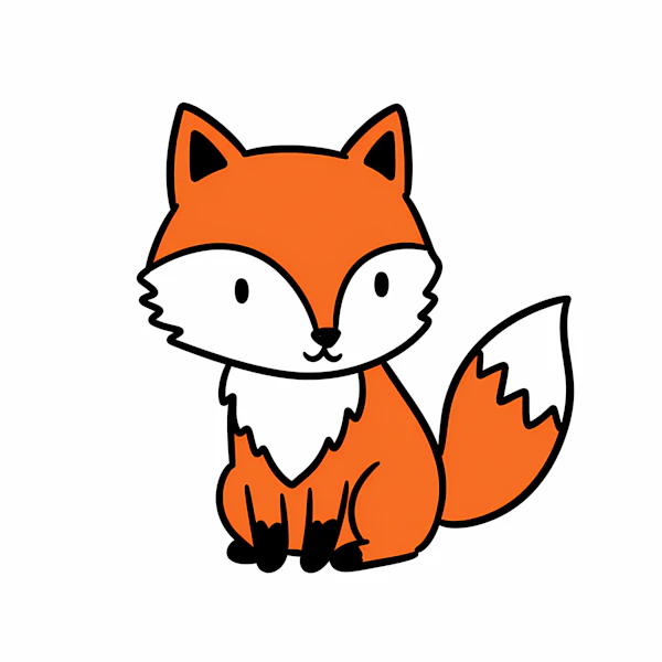 Cartoon Fox Illustration