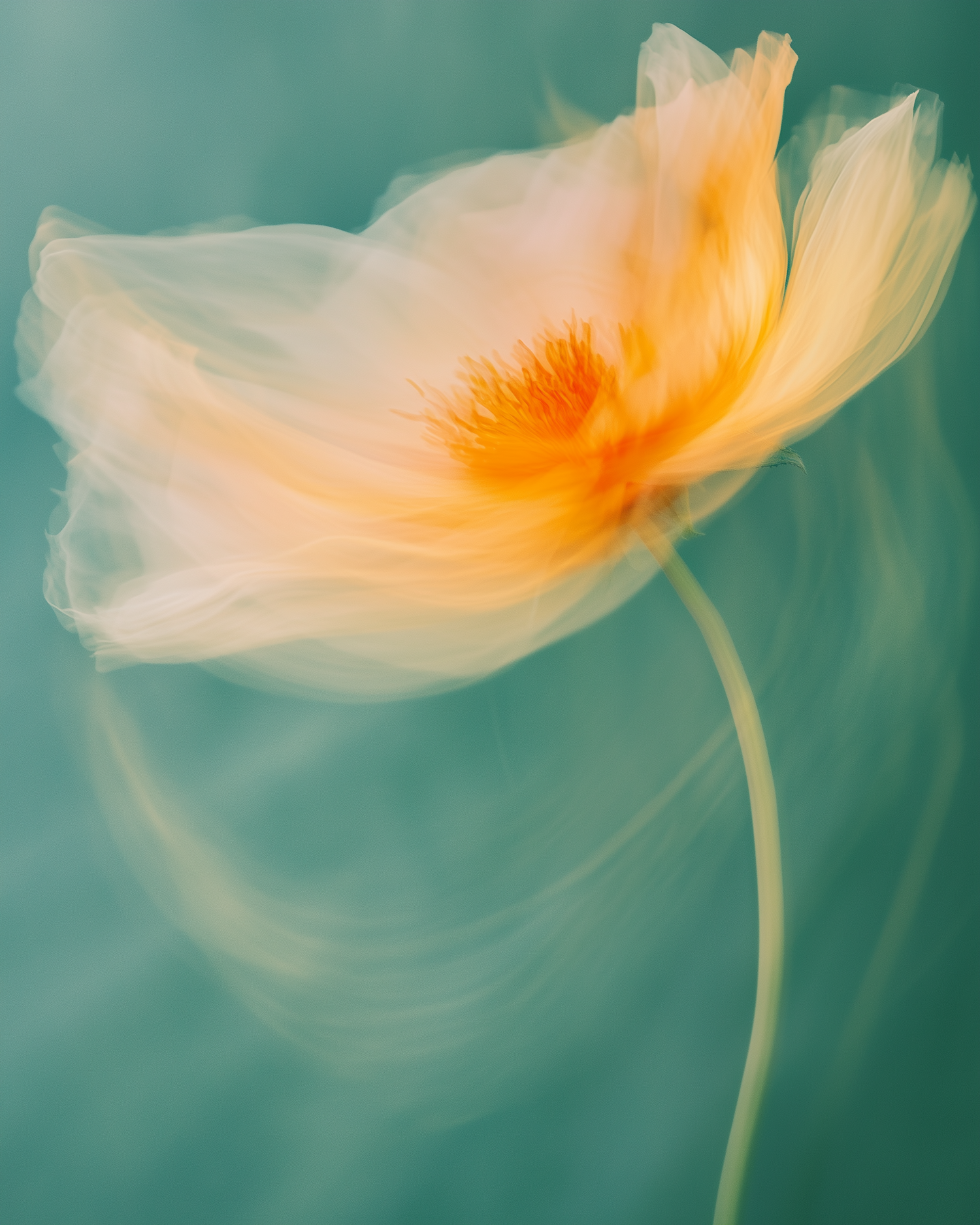 Ethereal Flower in Motion