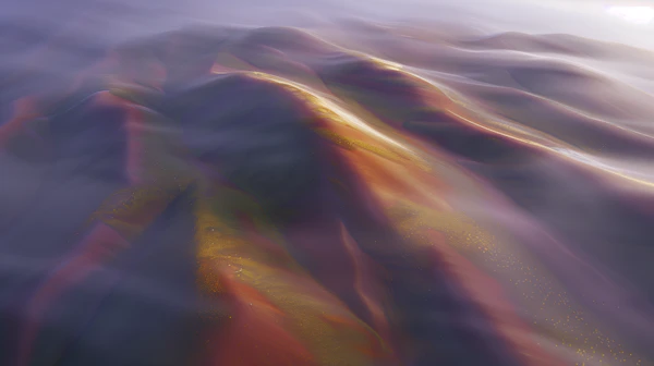 Surreal Gradient Hills