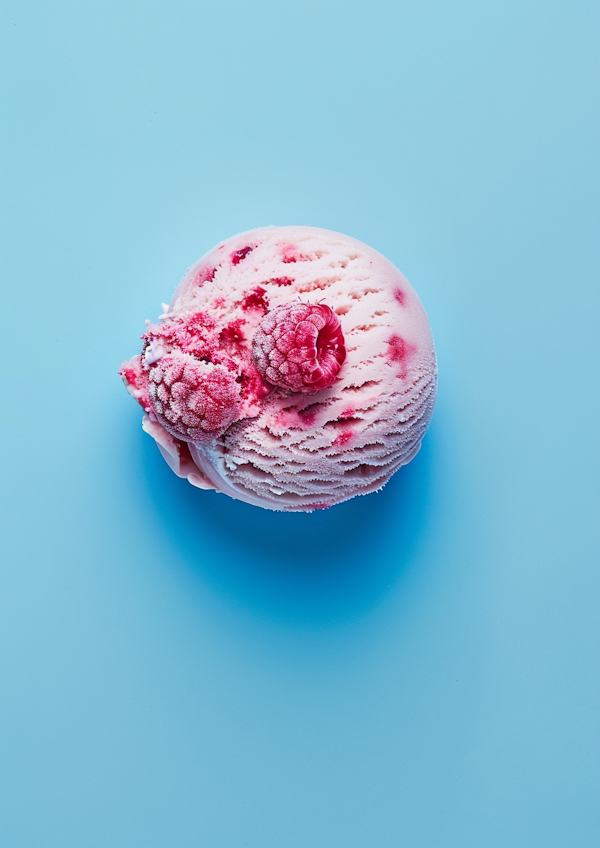 Vibrant Raspberry Ice Cream