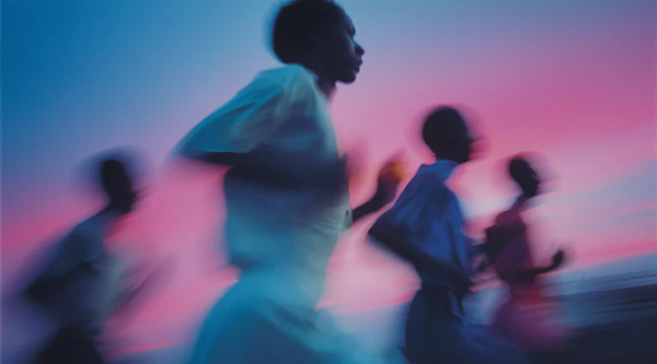 Dynamic Runners Silhouettes