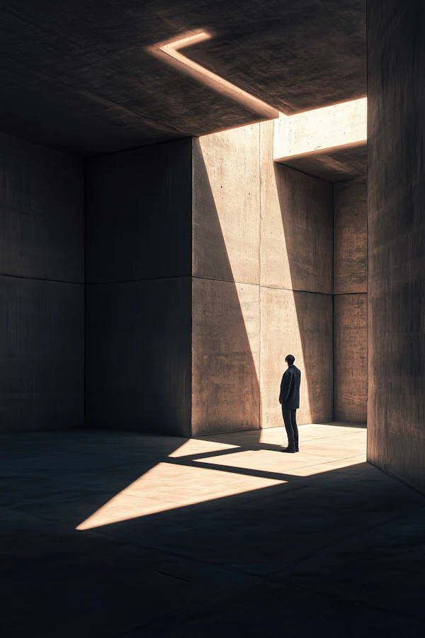 Minimalist Concrete Space