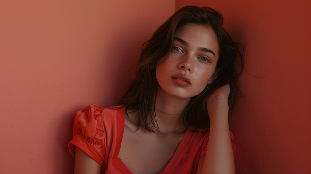 Tranquil Portrait of a Young Woman