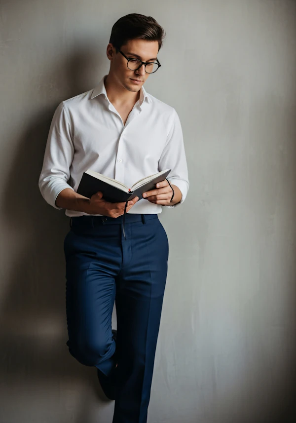 Man Reading a Book