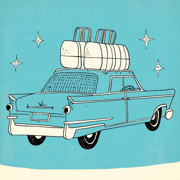 Vintage Car Illustration