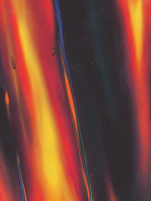 Fiery Abstract Artwork
