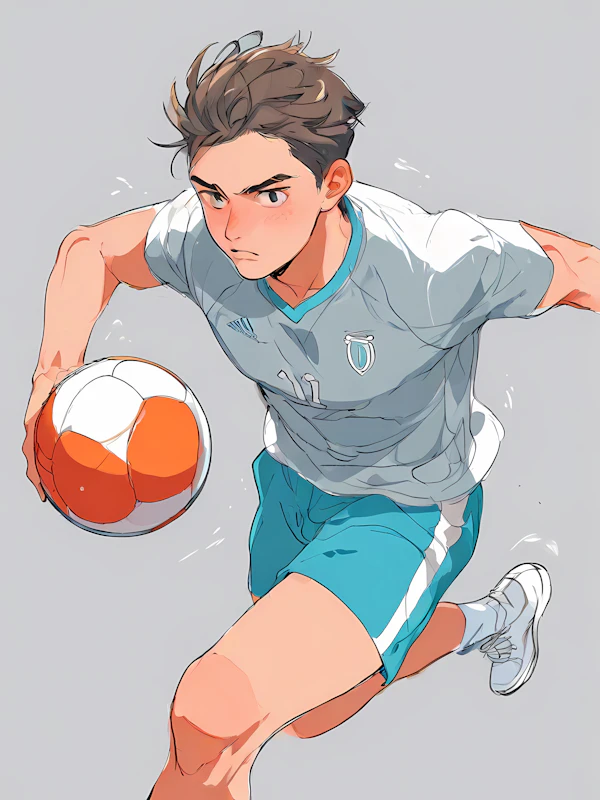 Soccer Player in Action