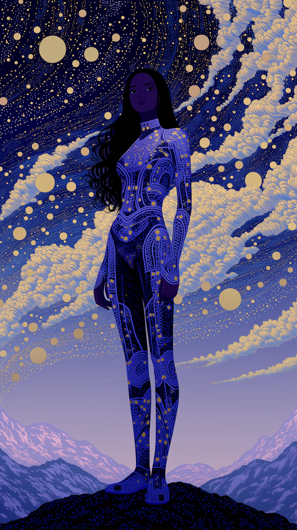 Cosmic Woman Illustration