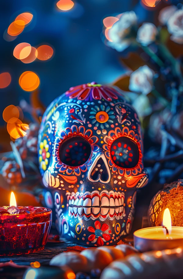 Day of the Dead Celebration Skull