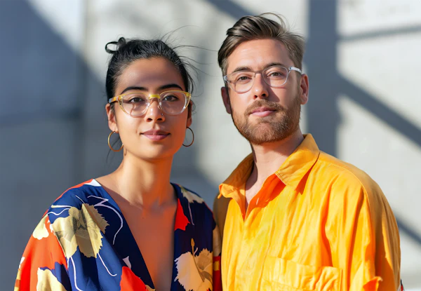 Portrait of a Woman and Man