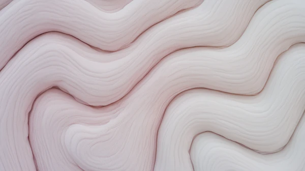 Soft Pink Fabric Waves