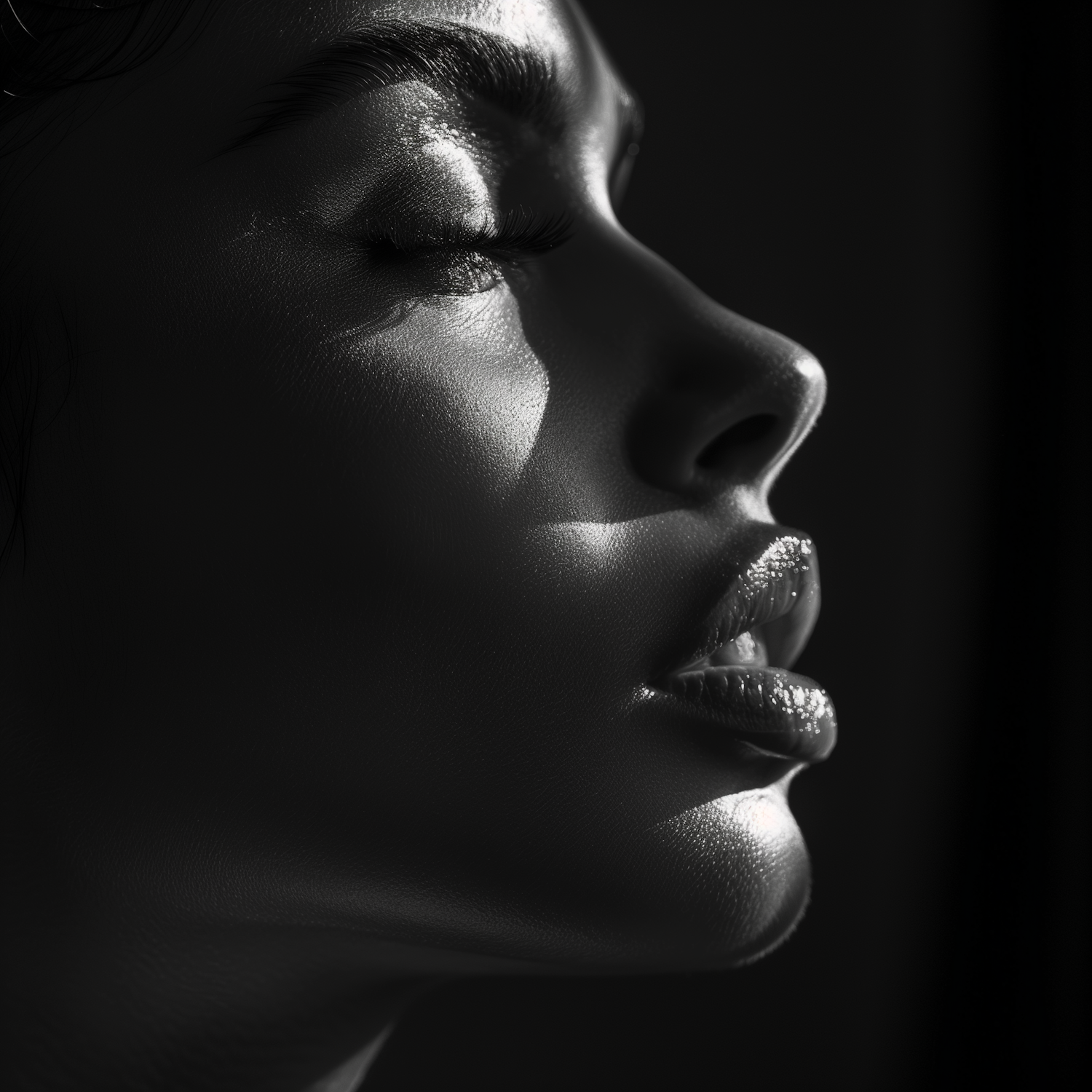 High Contrast Monochromatic Portrait