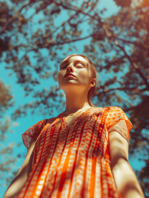 Serene Woman in Nature