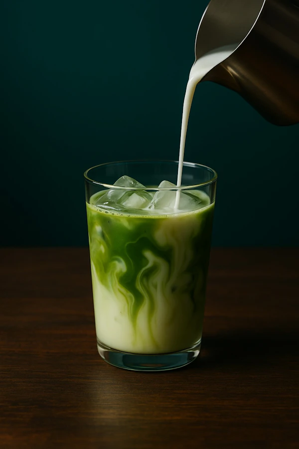 Iced Matcha Latte Prep