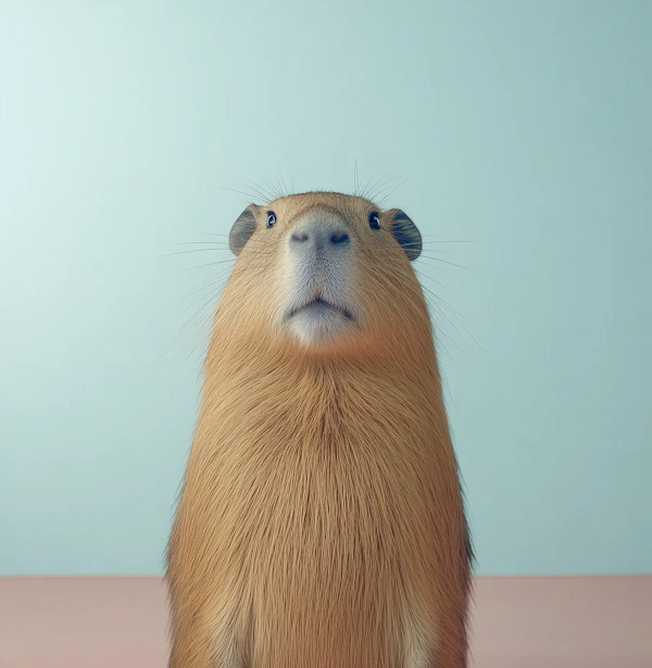 Stylized Capybara Art