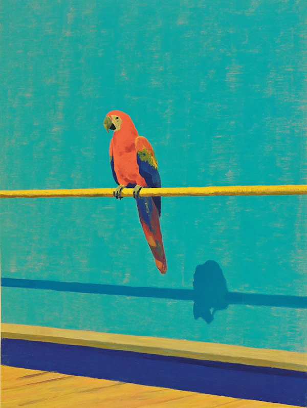 Vibrant Parrot Art