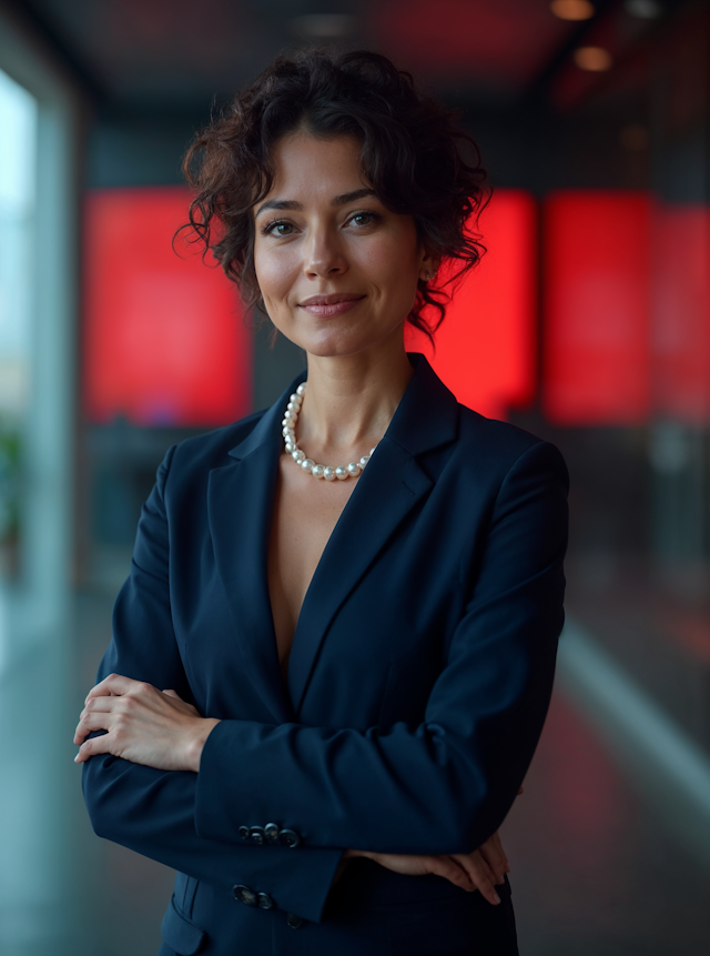 Confident Woman in Blazer