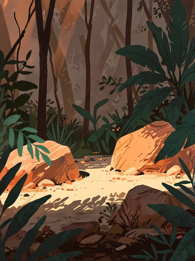 Serene Forest Scene