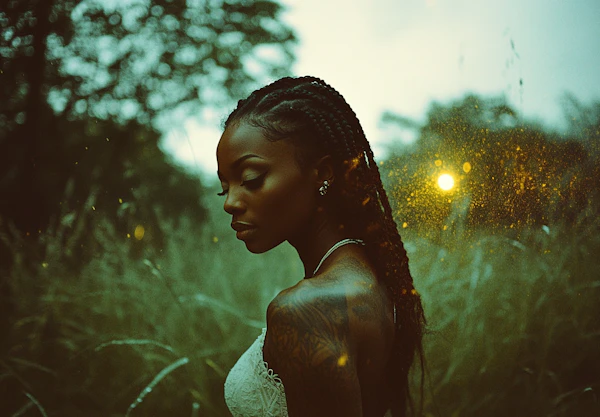 Serene Woman in Field