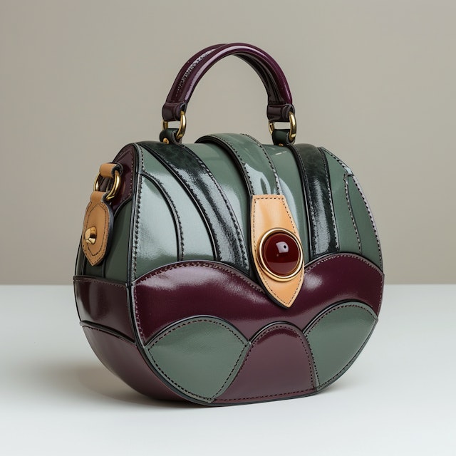 Stylish Handbag with Rounded Design