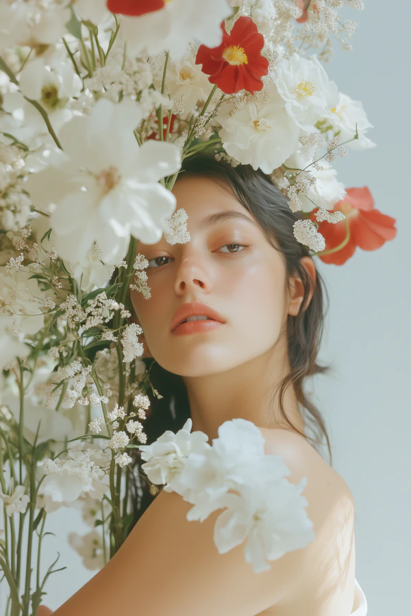 Floral Portrait Elegance
